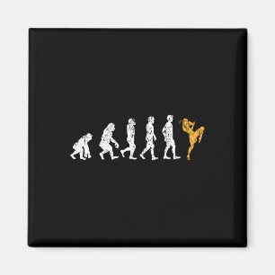 Aimant Cadeau de kickboxing Funny Evolution Muay Thai