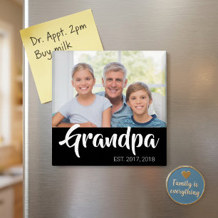 Aimant Cadeau de la fête des grands-parents établi par gr