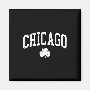 Aimant Cadeau de la Saint-Patrick à Chicago Il Trefle Cha