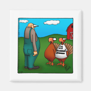 Aimant Cadeau de l'Humour de Thanksgiving