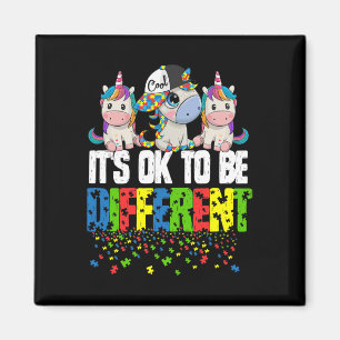 Aimant Cadeau de licorne pour la Journée de sensibilisati