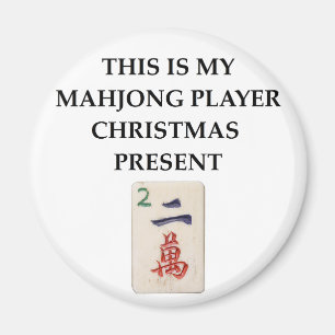 Aimant cadeau de mahjong