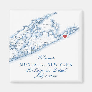 Aimant Cadeau de mariage de destination Hamptons Montauk