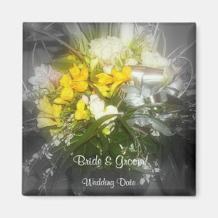 Aimant Cadeau de mariage Floral Dream