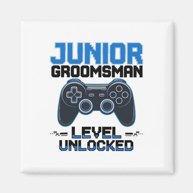 Aimant Cadeau de mariage junior adorable niveau débloqué (Devant)