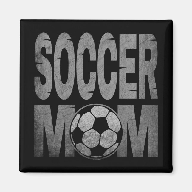 AIMANT CADEAU DE MÈRE DE FOOT (Devant)