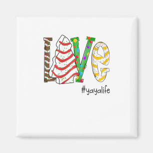 Aimant Cadeau de Noël Mamie Yayalife Amour Féminin Doux