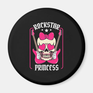 Aimant Cadeau de Noël Rokstar Princess Skull