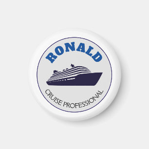 Aimant Cadeau de nom d'aimant professionnel de croisière