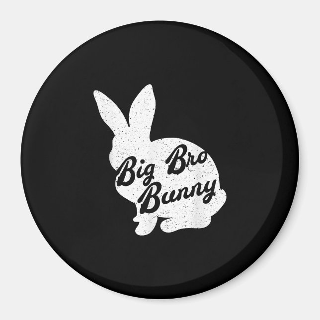 Aimant Cadeau de Pâques pour grand frère lapin à frère (Devant)