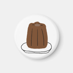 Aimant Cadeau de Pâtisserie Française Canelé Joyeux