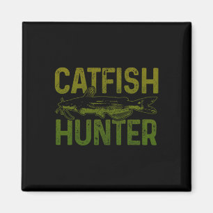 Aimant Cadeau de pêche au poisson-chat pour chasseur de p