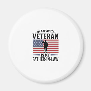 Aimant Cadeau de père vétéran Loi Patriotique Vintage Des