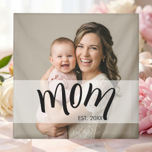 Aimant Cadeau de photo établi pour maman pour la première