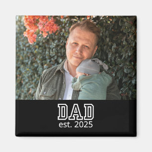 Aimant Cadeau de photo personnalisé pour papa avec année 