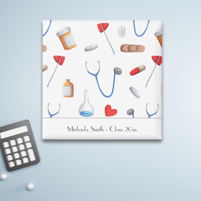 Aimant Cadeau de remise de diplôme de docteur personnalis (Créateur téléchargé)