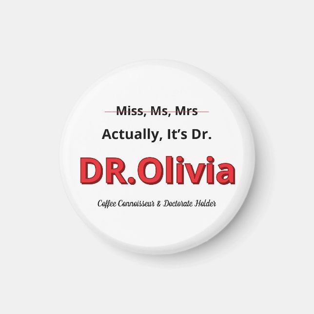 Aimant Cadeau de remise de diplôme de doctorat drôle pour (Devant)