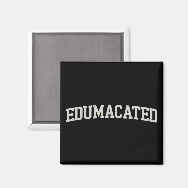 Aimant Cadeau de remise de diplôme universitaire Sarcasme (Recto/Verso)