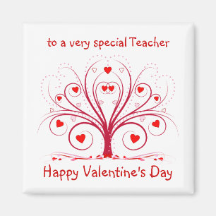 Aimant Cadeau de Saint-Valentin pour des professeurs -