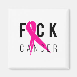 Aimant Cadeau de sensibilisation au cancer du sein Retro 