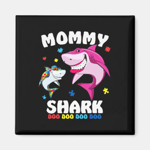 Aimant Cadeau de Sensibilisation sur l'autisme de requin
