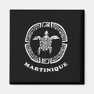 Aimant Cadeau de vacances Martinique Vintage Retro Tril T