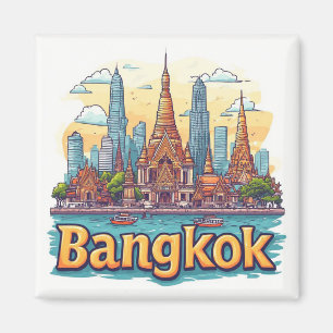 Aimant Cadeau de voyage à Bangkok Thaïlande pour voyageur