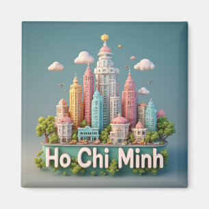 Aimant Cadeau de voyage à Hô Chi Minh-Ville Vietnam 🗺️