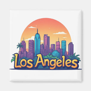 Aimant Cadeau de voyage à Los Angeles Californie pour les