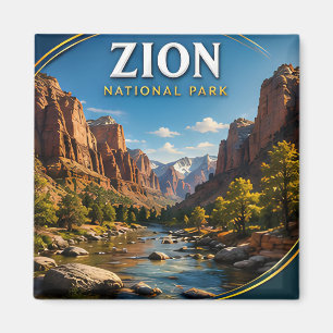 Aimant Cadeau de voyage à Zion National Park Angels Landi