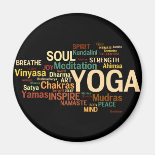 Aimant Cadeau de yoga pour instructeurs - Art Word Inspir