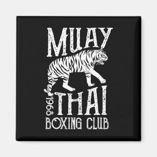 Aimant Cadeau d'entraînement de club de kickboxing Tiger