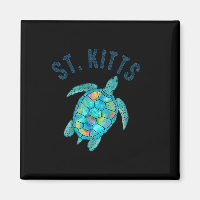 Aimant Cadeau d'illustration de tortue marine de design d (Devant)