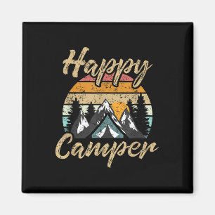 Aimant Cadeau drôle de campeur randonneur amateur Camping