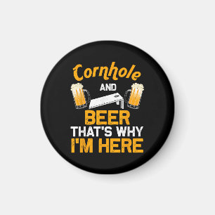 Aimant Cadeau drôle de Cornhole pour hommes Joueur de Cor