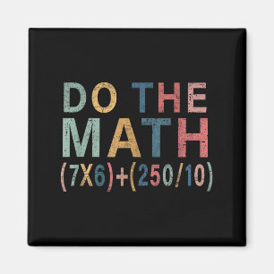 Aimant Cadeau drôle de mème de maths pour enseignant, hom