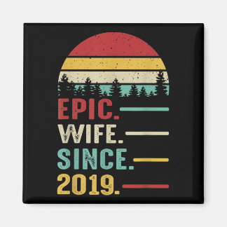 Aimant Cadeau du 2e anniversaire du Mariage pour sa femme