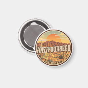Aimant Cadeau du désert du parc d'État d'Anza Borrego vin