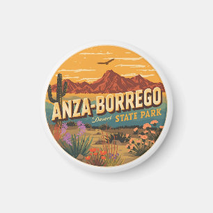 Aimant Cadeau du désert du parc d'État d'Anza Borrego vin