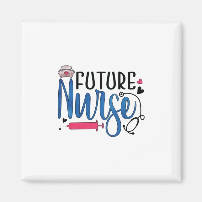 Aimant Cadeau infirmière | future infirmière (Devant)