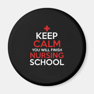 Aimant Cadeau infirmière   Gardez Le Calme Vous Finirez