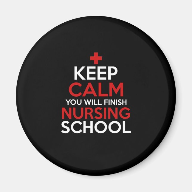 Aimant Cadeau infirmière | Gardez Le Calme Vous Finirez (Devant)