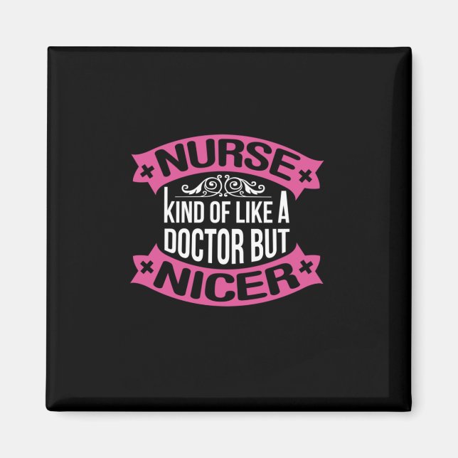 Aimant Cadeau infirmière | Infirmière Comme Un Docteur (Devant)