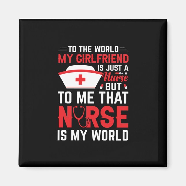 Aimant Cadeau infirmière | Ma Fille Est Juste Une Infirmi (Devant)