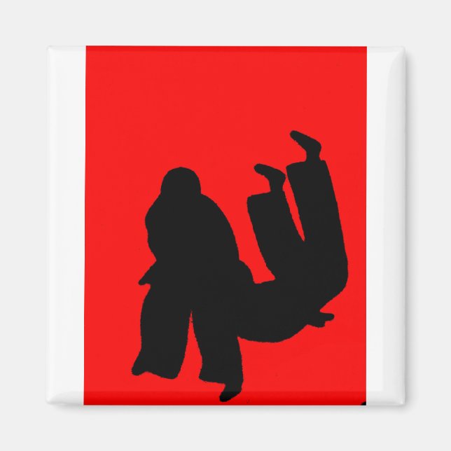 Aimant cadeau Judo (Devant)