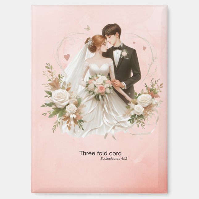 Aimant Cadeau Mariage unique (Recto)