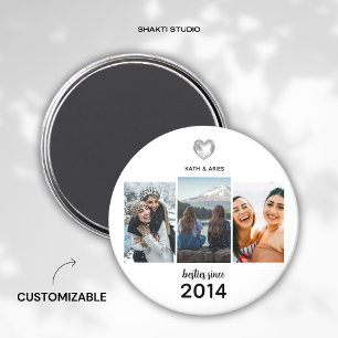 Aimant Cadeau Meilleures Amies Minimaliste