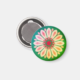 AIMANT CADEAU MODERNE DE FLEURS COLORÉ FILLE SOEUR MOM