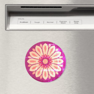 AIMANT CADEAU MODERNE DE FLEURS COLORÉ FILLE SOEUR MOM