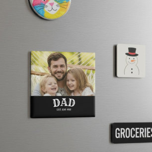 Aimant Cadeau Papa personnalisé 20XX